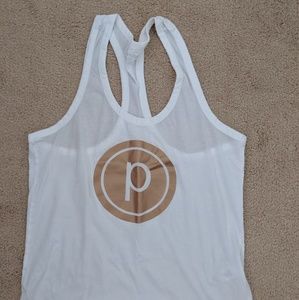 Pure Barre Gold Circle P tank